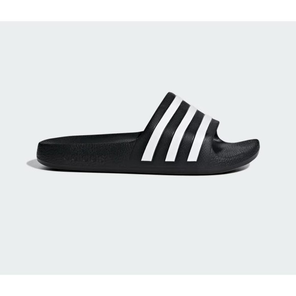 Adidas Adilette Aqua Slides Size 12K Black NWT - Picture 2 of 10